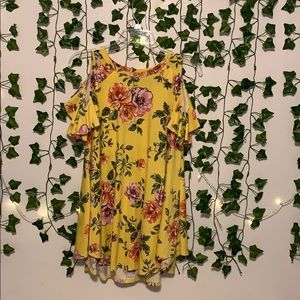 yellow floral dress